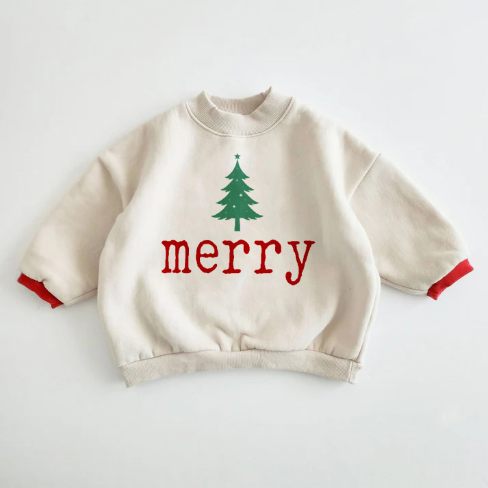 MERRY Baby Toddler Christmas Sweatshirt