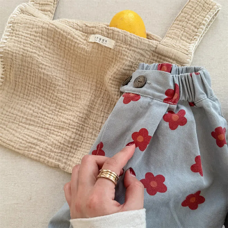 Toddler Allover Flower Loose Pants