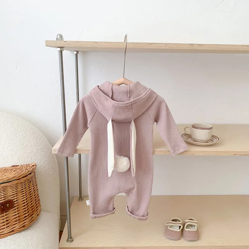 Baby Rabbit Ear Hooded Romper