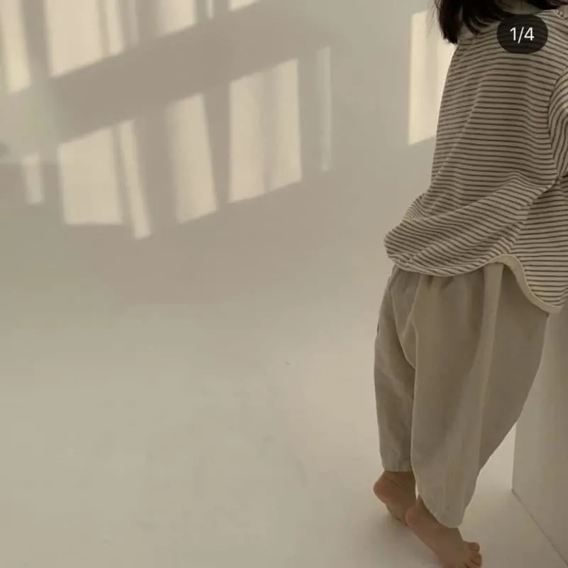 Kid Boy Striped Crew-neck Long Sleeve Top