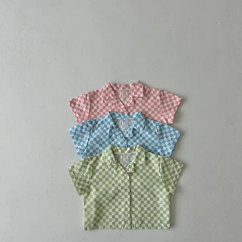 Baby Toddler 2-Piece Plaid Polo Casual Set