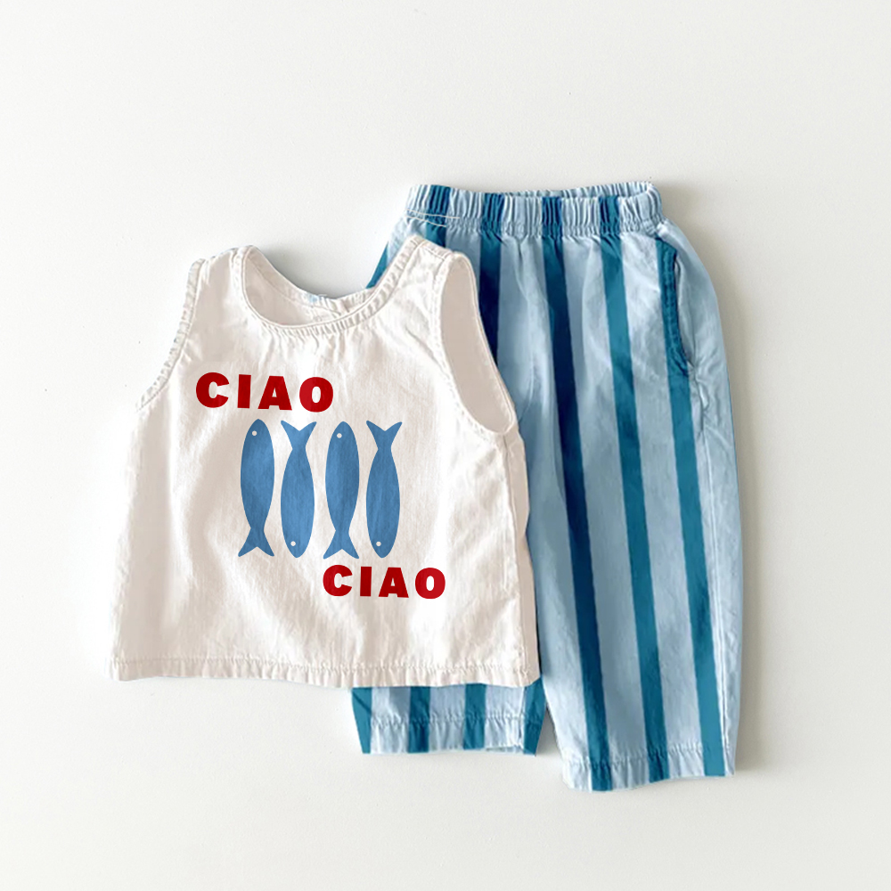 CIAO CIAO Baby 2 Piece Sardines Stripe Pants Sets
