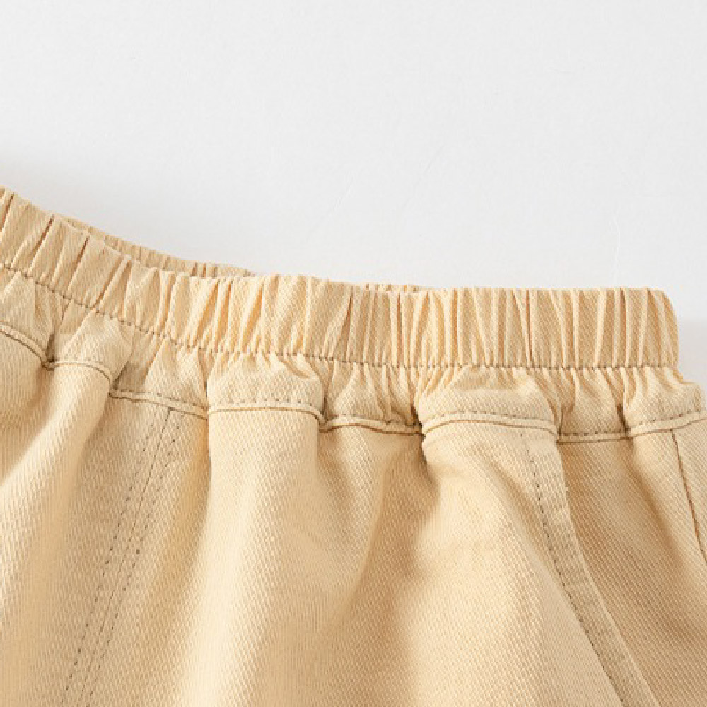 Kids Solid Color Carrot Pants