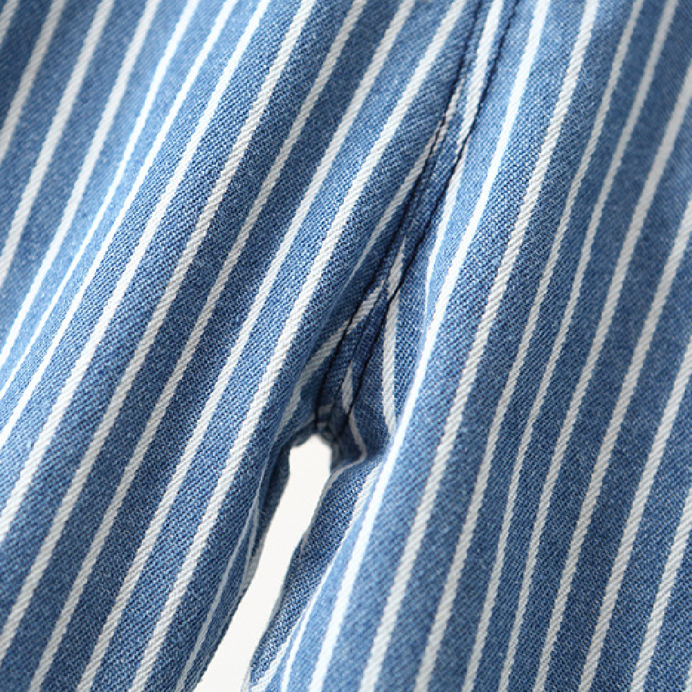 Baby Stripe Denim Overalls