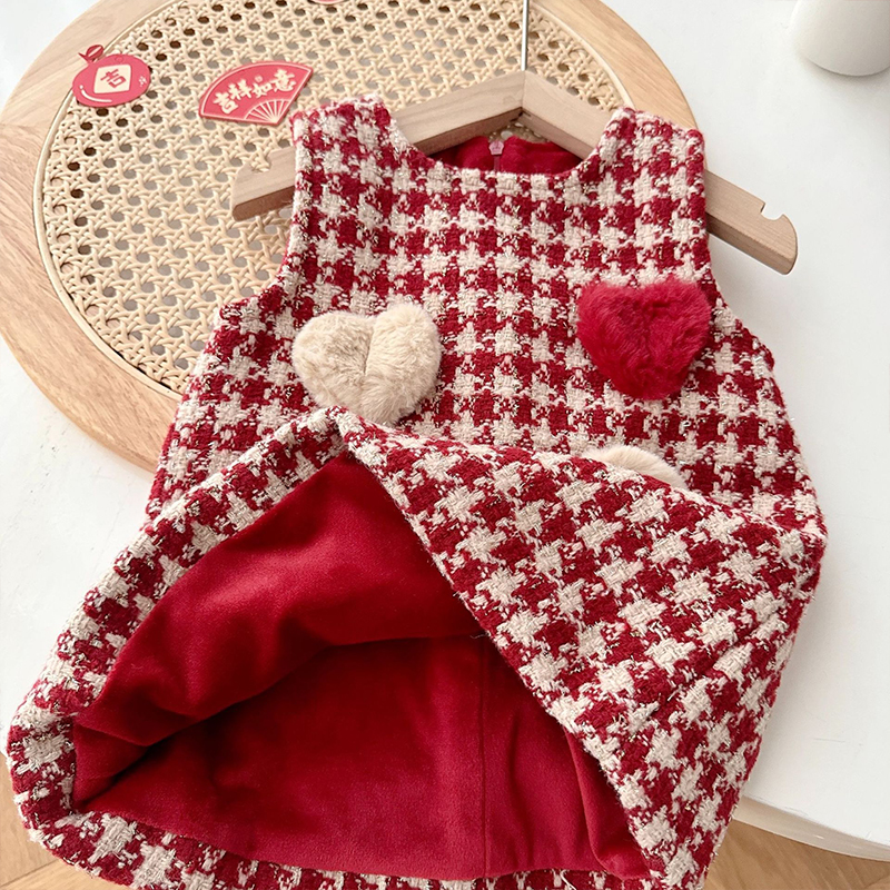 Baby Flying Sleeve Bow Mesh Dress
