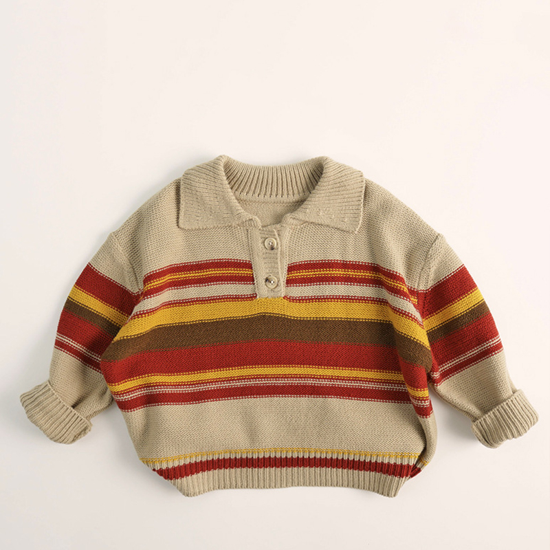 Toddler Pullover Striped Sweater