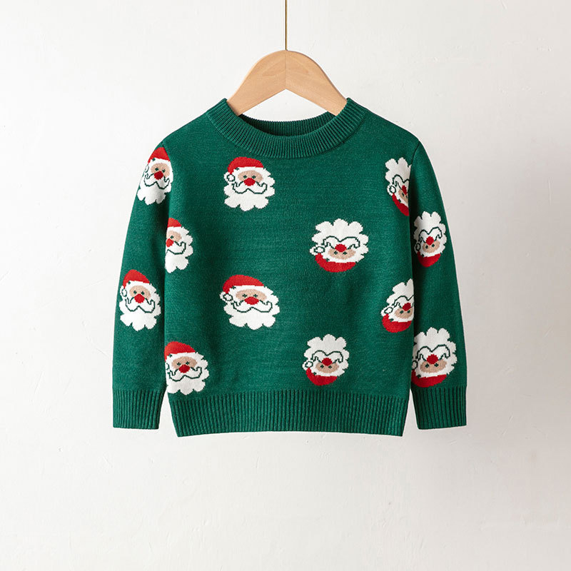Toddler Christmas Santa Claus Knit Sweater