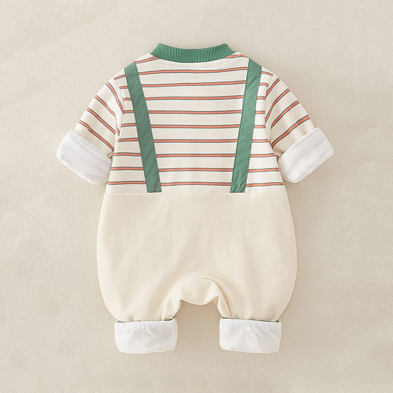 Baby 3D Crocodile Stripe Jumpsuit