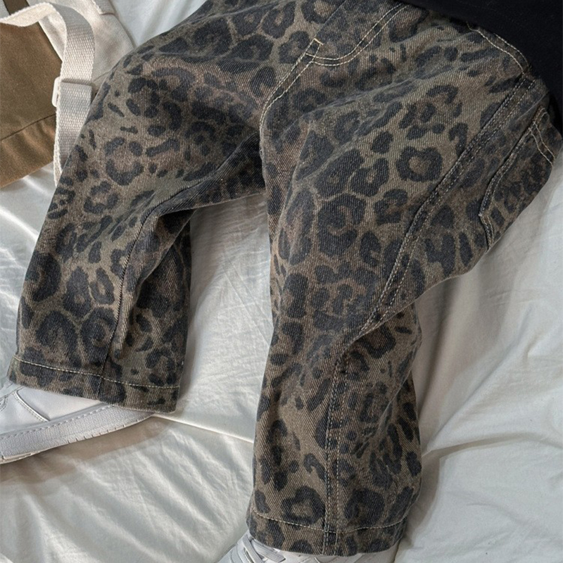 Toddler Boy Leopard Print Jeans Pants