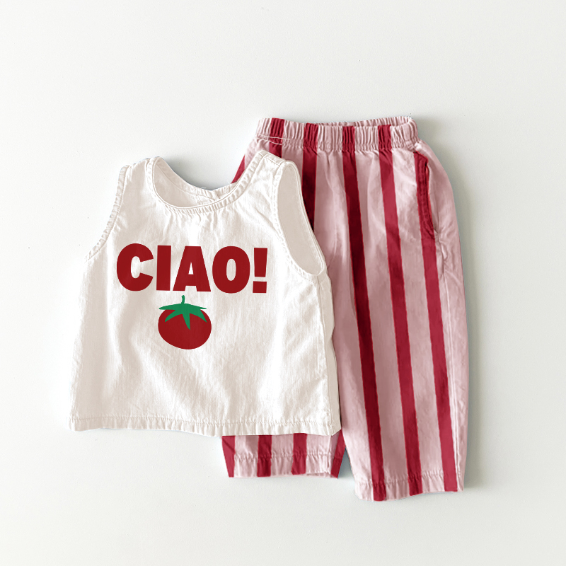 CIAO! Baby & Kids Tomato Stripe 2 Piece