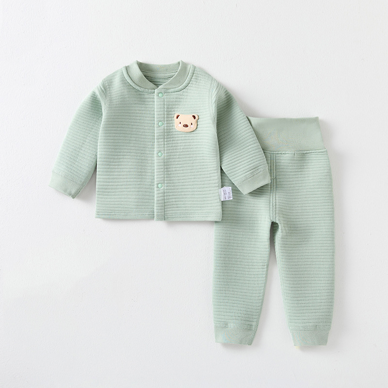 [Copy]Baby 2 Piece Forest Pattern Quilted Pajamas Set 