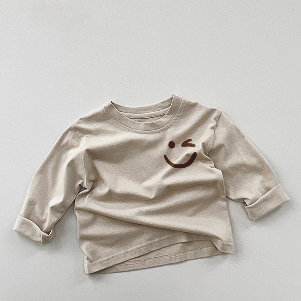 Baby & Kids Smiley Solid Color Casual T-Shirt