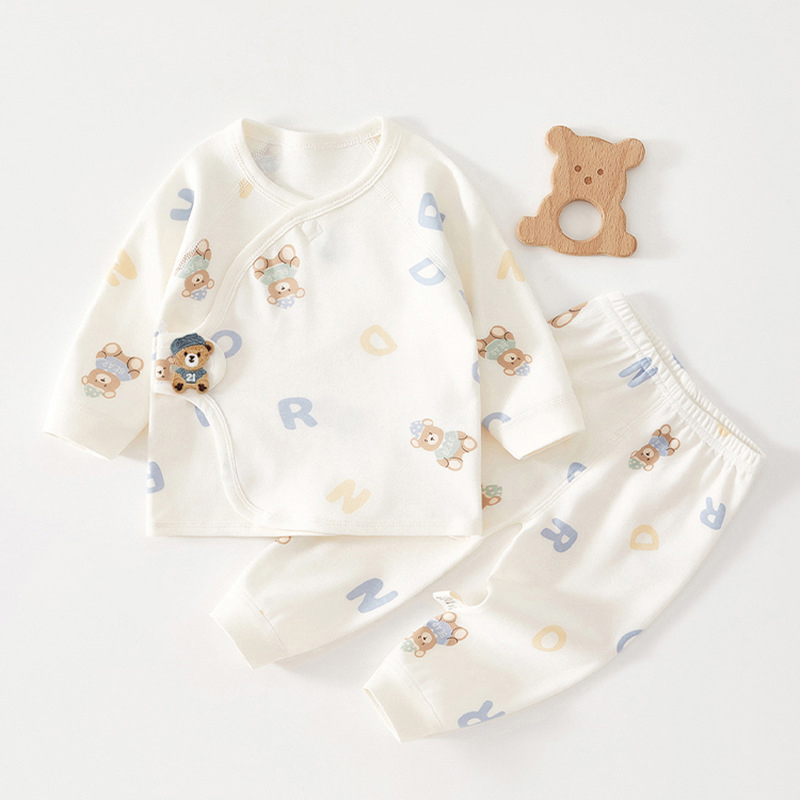 Baby 2 Piece Bear Velcro Set