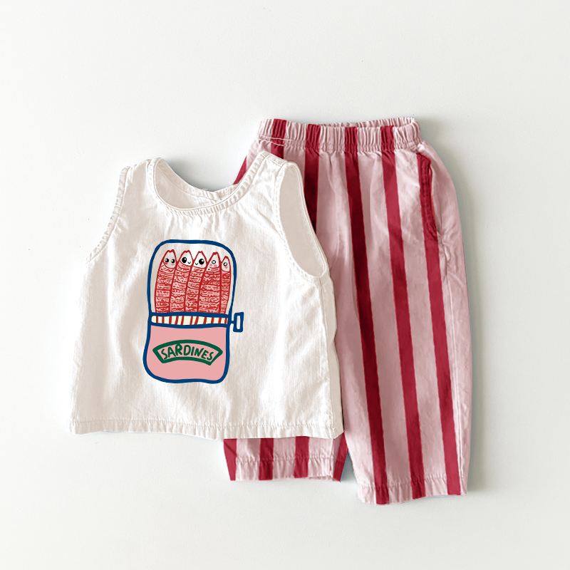 SARDINES Baby Toddler Pattern Stripe 2 Piece