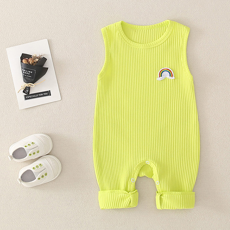 Baby Rainbow Vest Romper