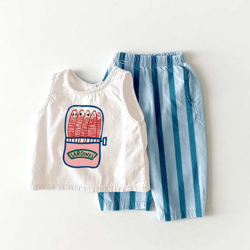SARDINES Baby Toddler Pattern Stripe 2 Piece