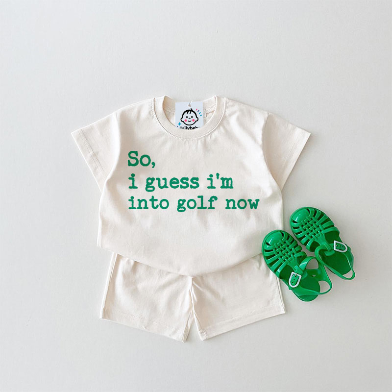 SO, I GUESS I'M INTO GOLF NOW Baby Slogan White Set 