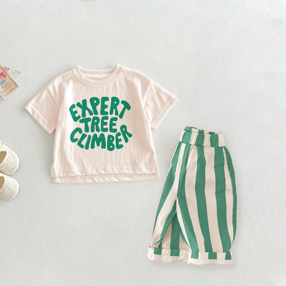 EXPERT TREE CLIMBER Baby 2-Piece Slogan Set
