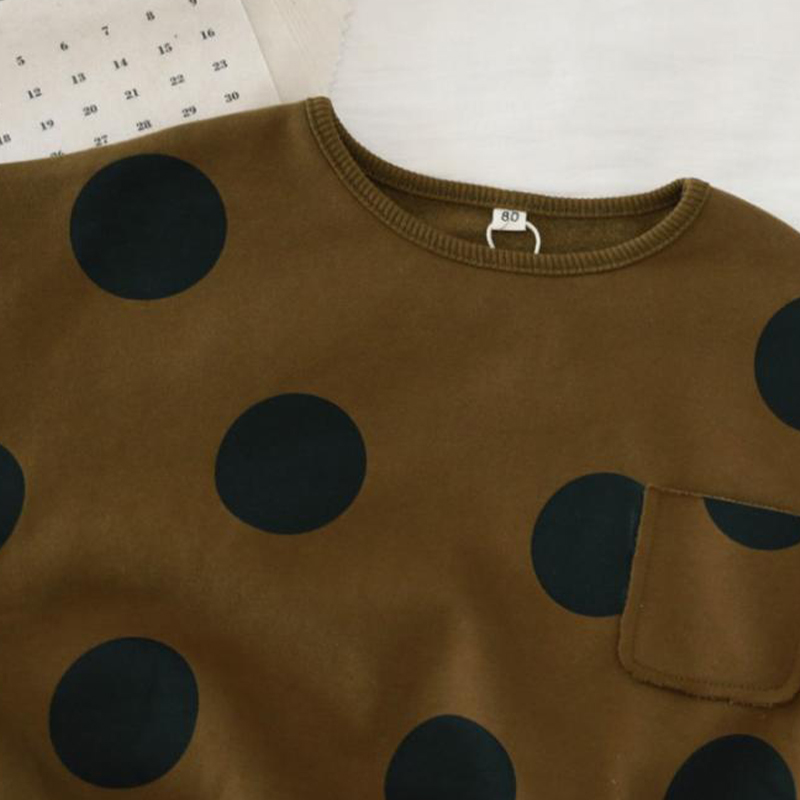 Toddler Dots Pocket Sweatshirt