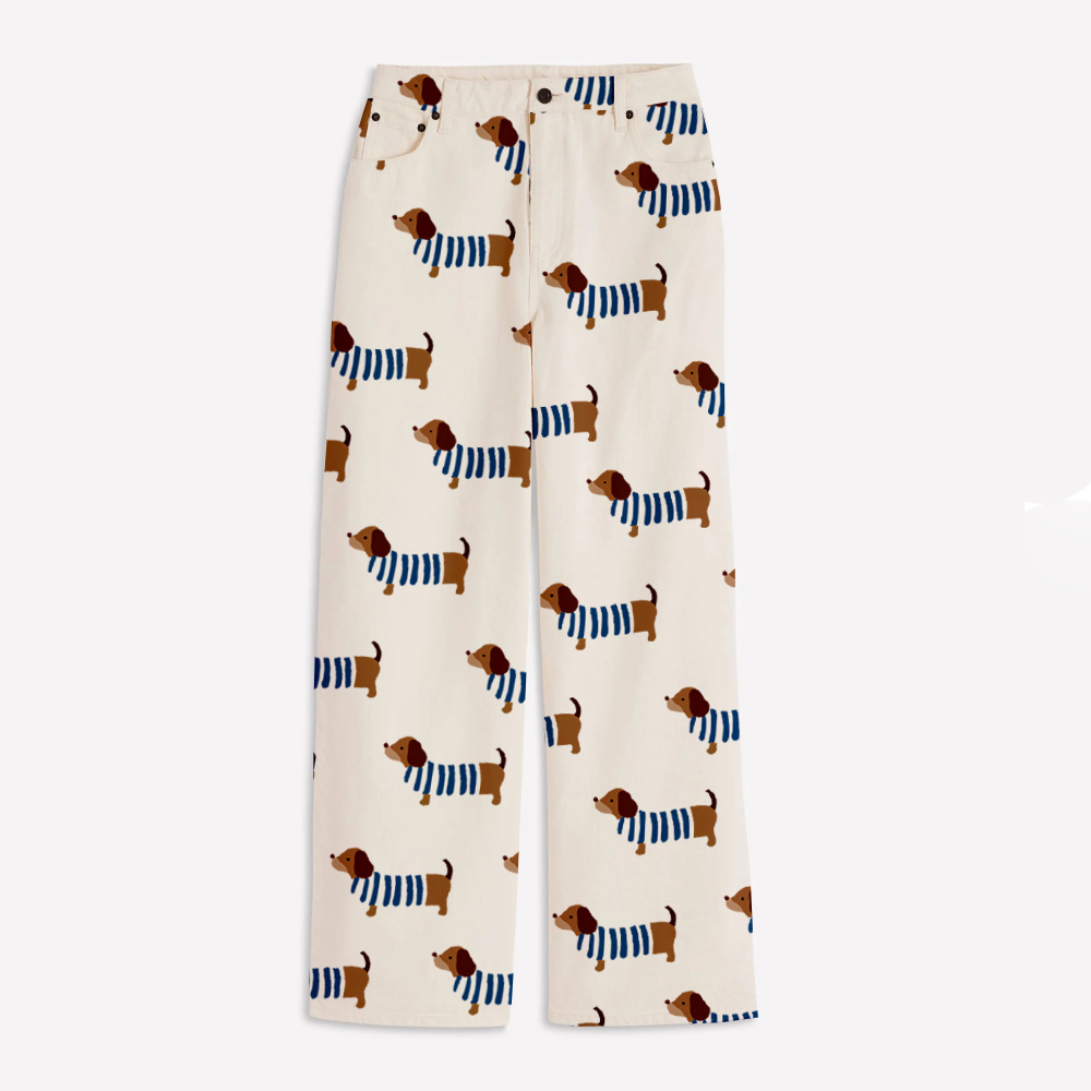 Baby & Kids Dachshund Print Casual Pants