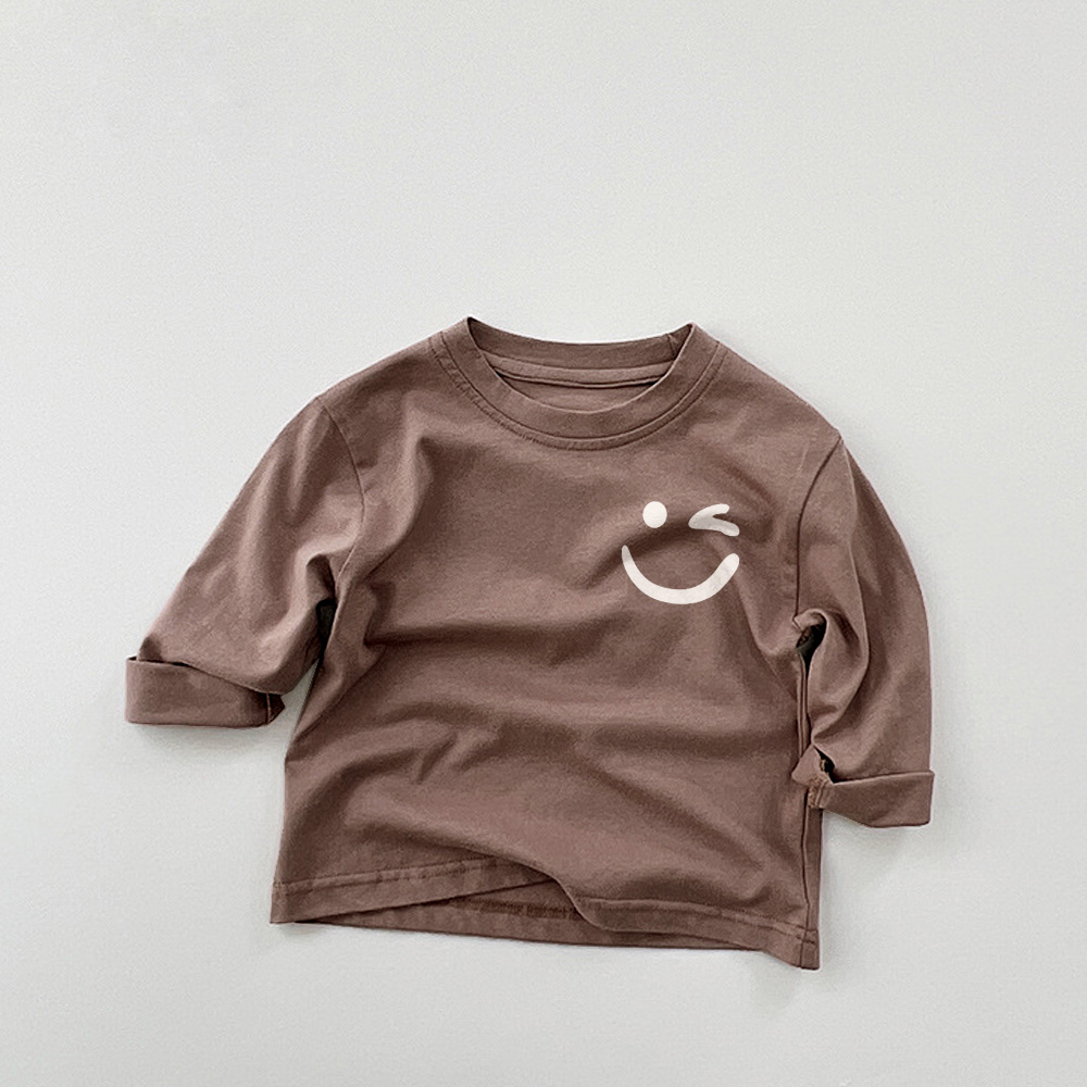 Baby & Kids Smiley Solid Color Casual T-Shirt