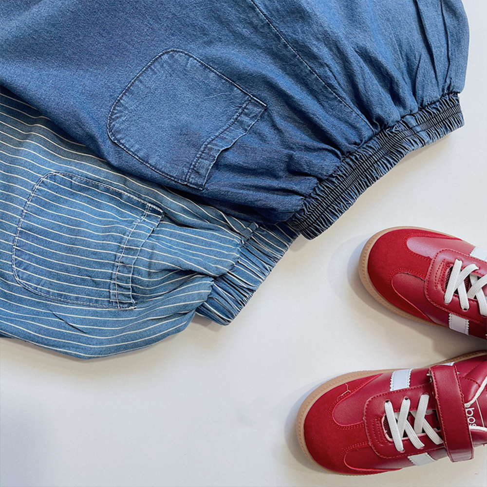 Toddler Kids Stripe Denim Pants