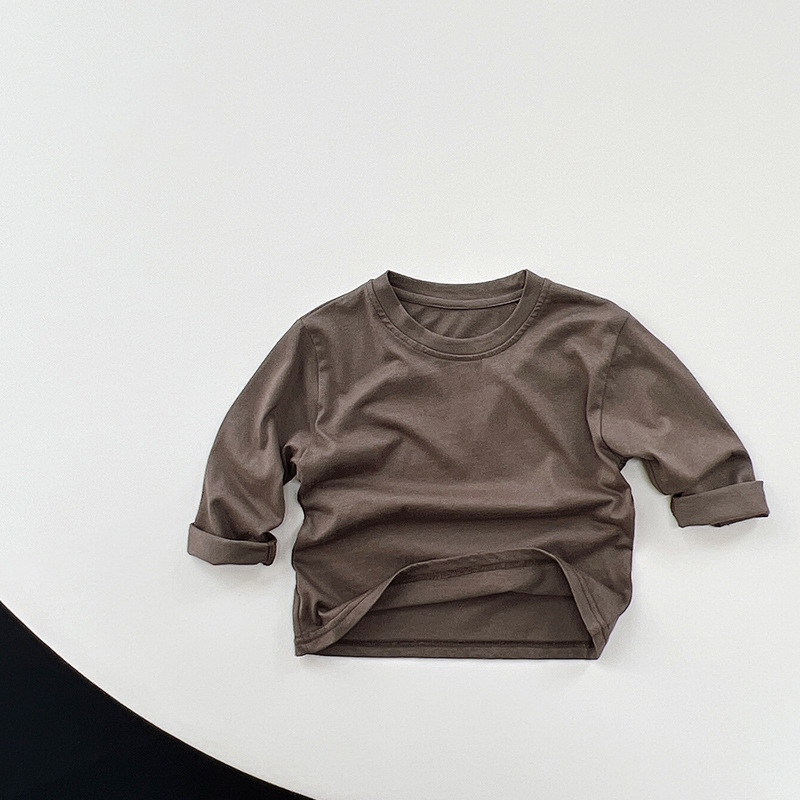 Toddler Retro Solid Color Casual T-Shirt