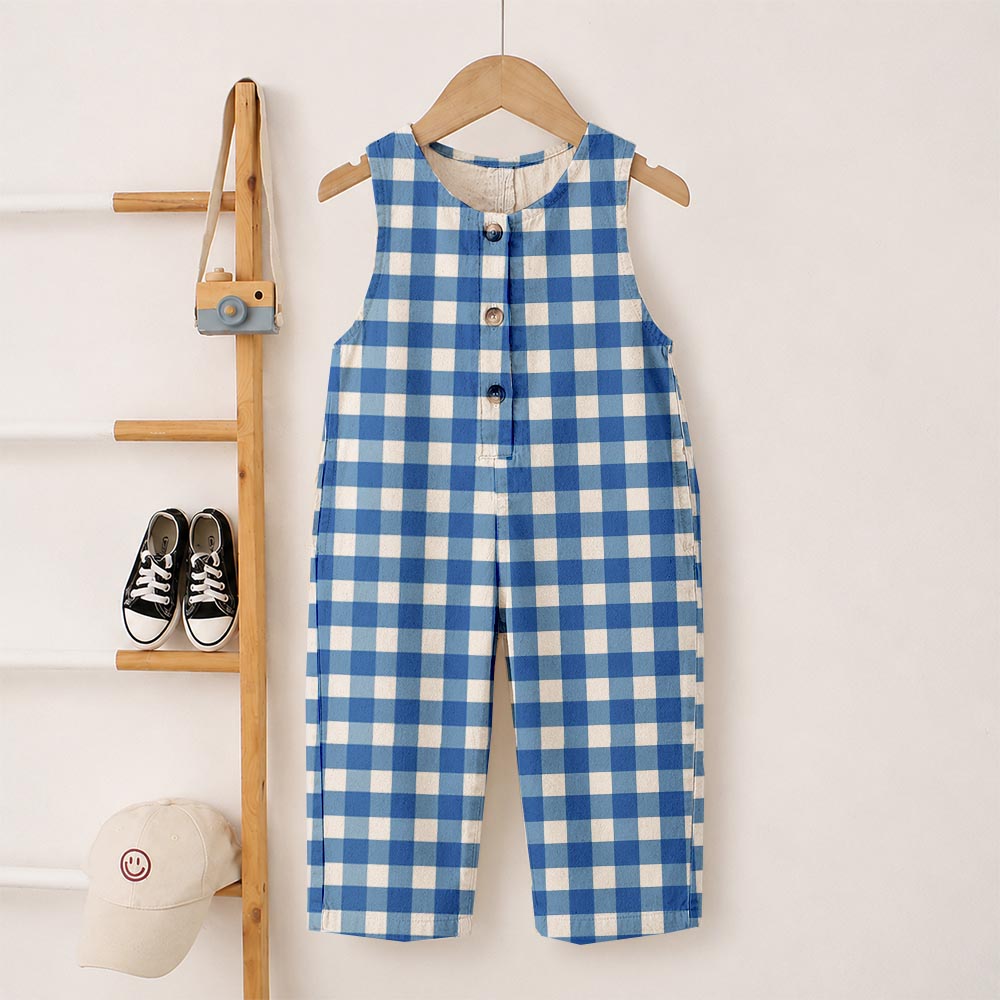 Baby Toddler Plaid Romper
