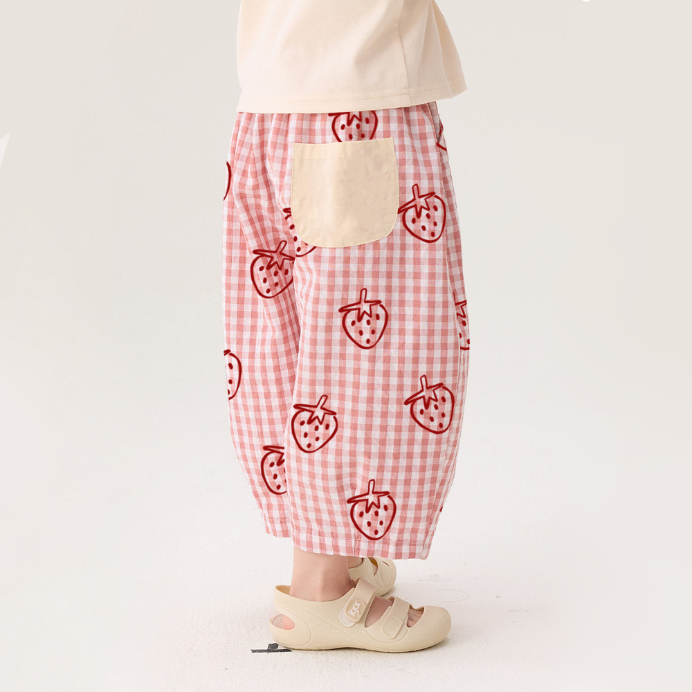 Baby & Kids Strawberry Plaid Pants