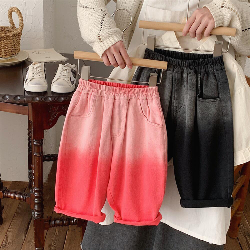 Toddler Gradient Denim Loose Pants