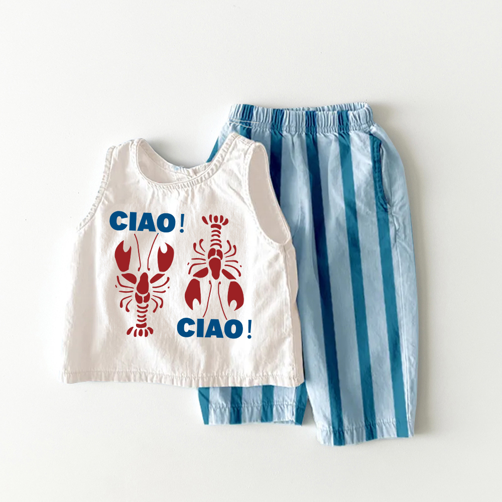 CIAO CIAO Baby 2 Piece Lobster Stripe Pants Sets