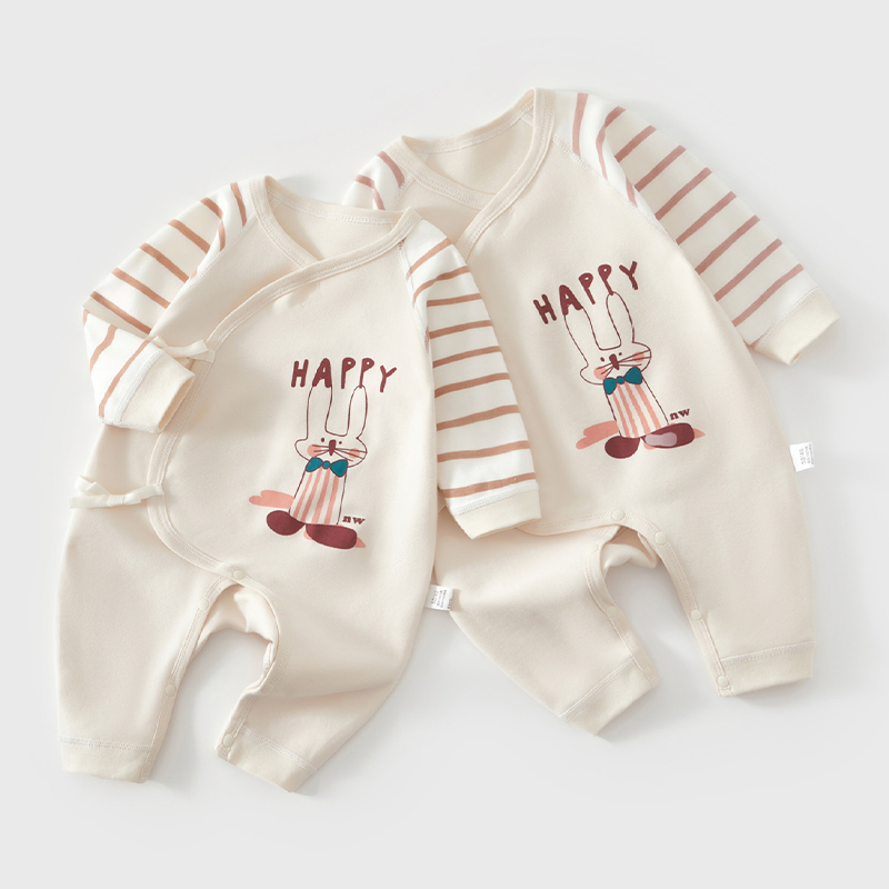 Baby Newborn Rabbit Pattern Romper
