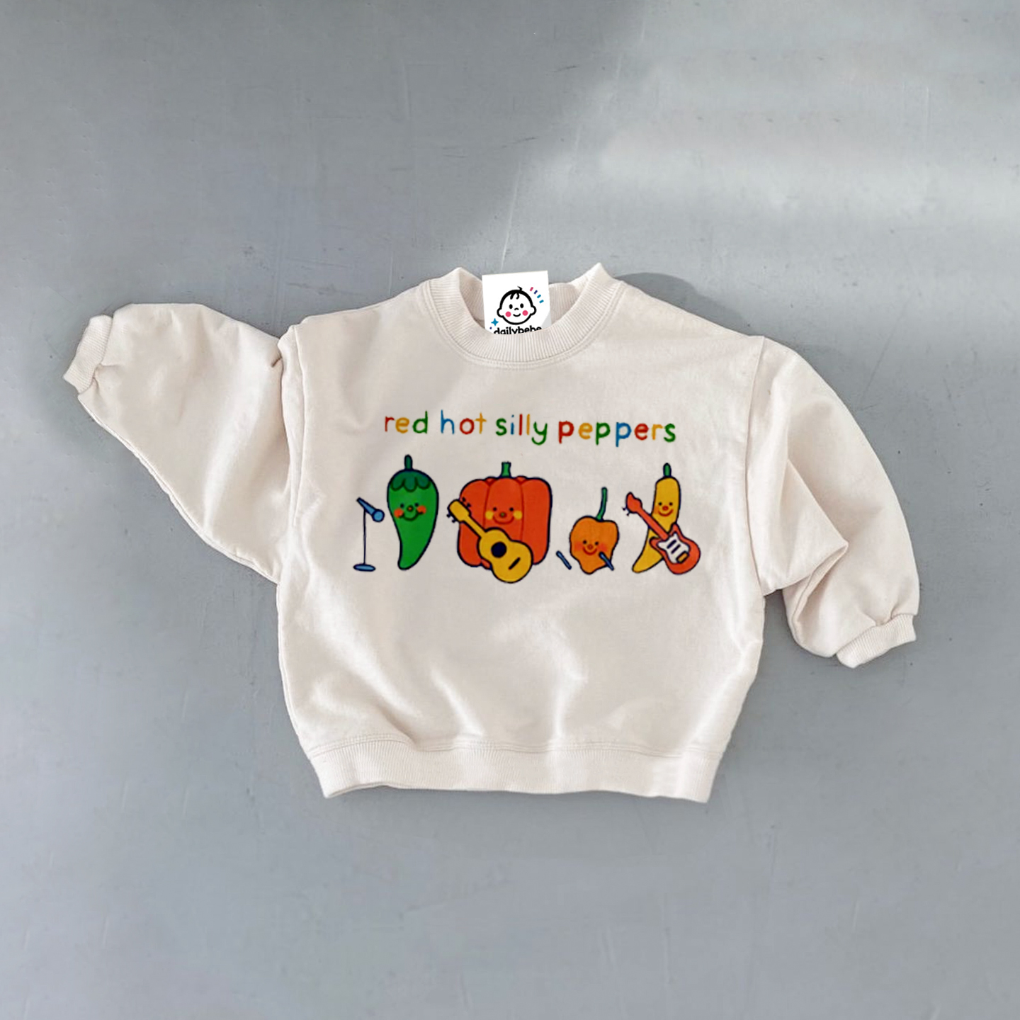 RED HOT SILLY PEPPERS Baby Toddler Sweatshirt 