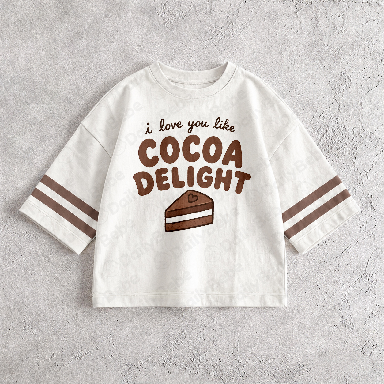 I LOVE YOU LIKE CHOARLATE CAKE Baby & Kids Sailboat T-Shirt (6M-12Y)