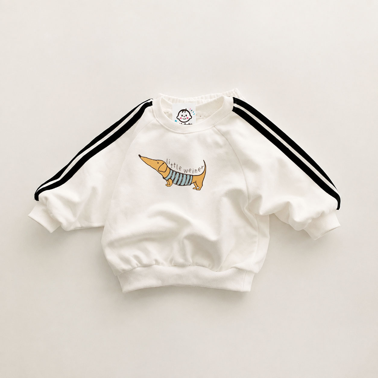 LITELE WEINER Baby & Kids Dachshund Print Sweatshirt