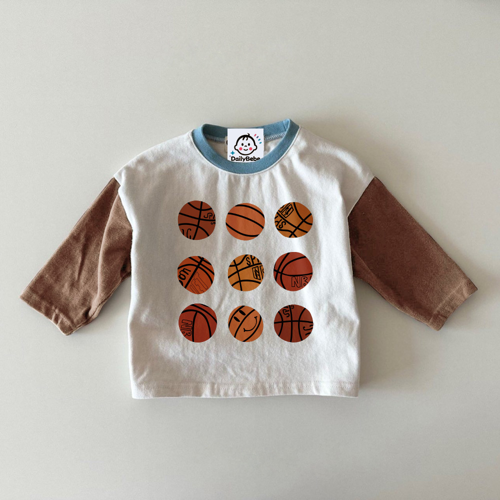 Baby & Kids Baskstball Pattern T-Shirt