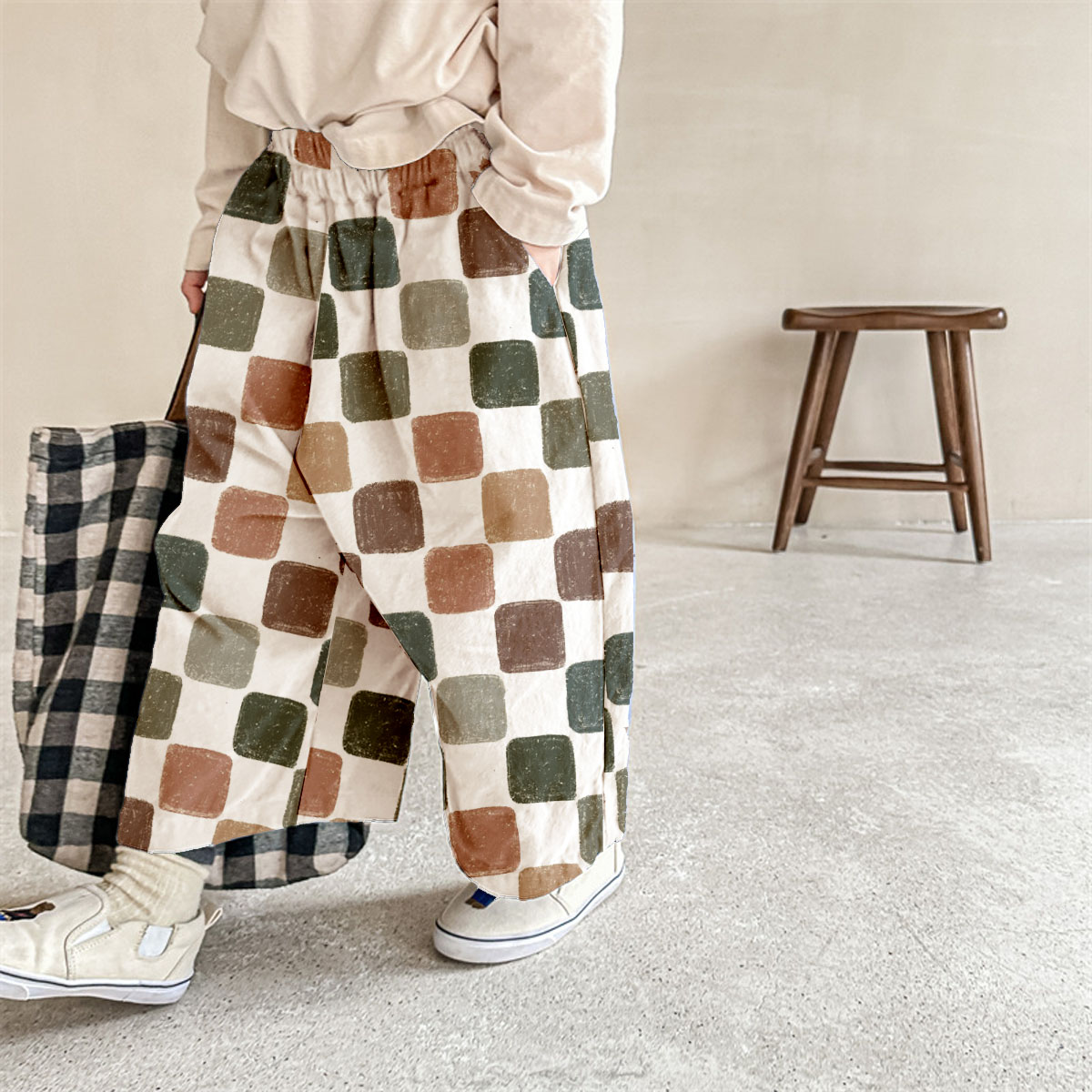 Baby & Kids Colorful Plaid Pattern Pants