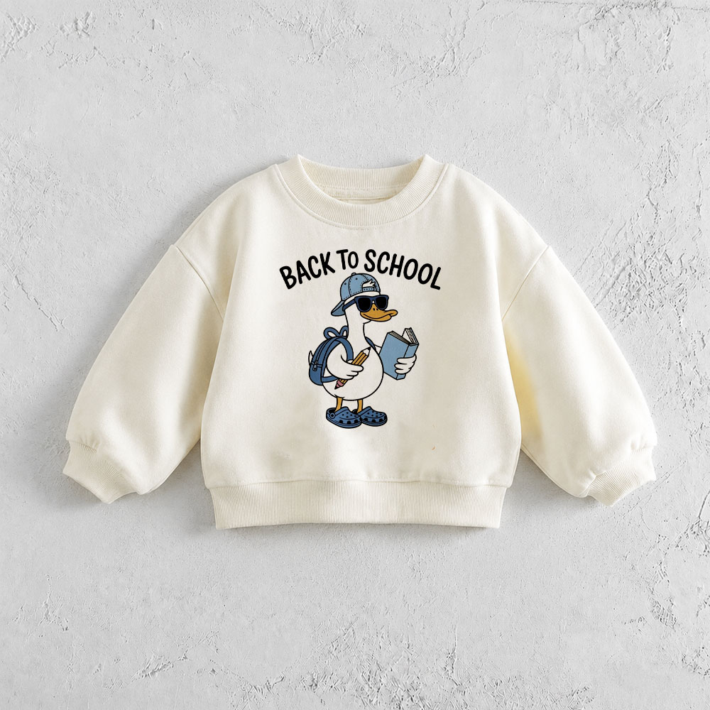 BACK TO SCHOOL Baby & Kids Duck Pattern Sweatshirt