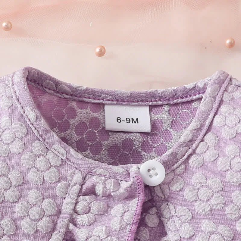 Baby 2-Piece Ruffled Butterfly Dress Set with Headband