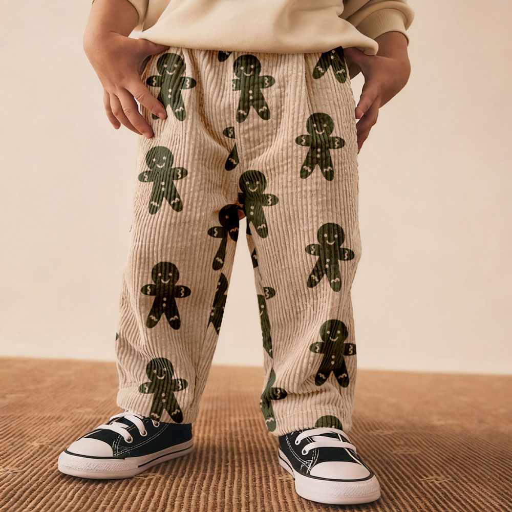 Baby & Kids Gingerbread Man Corduroy Pants