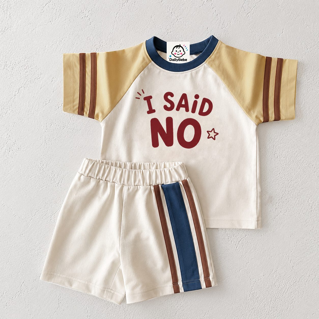 I SAID NO Baby & Kids Star Printing Retro Set 