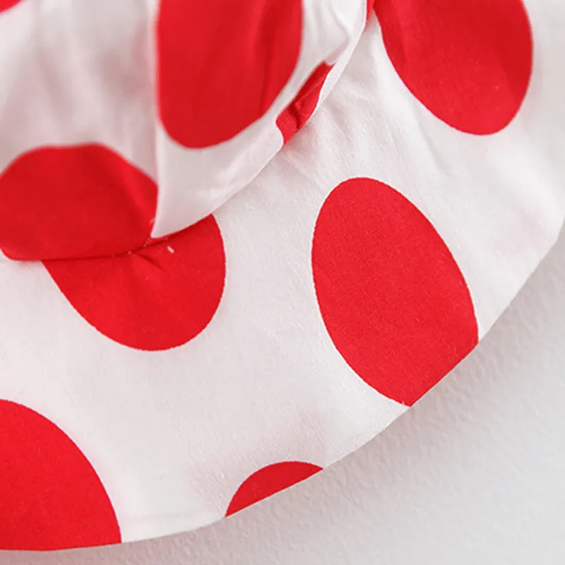 Baby Big Polka Dot Dress with Hat