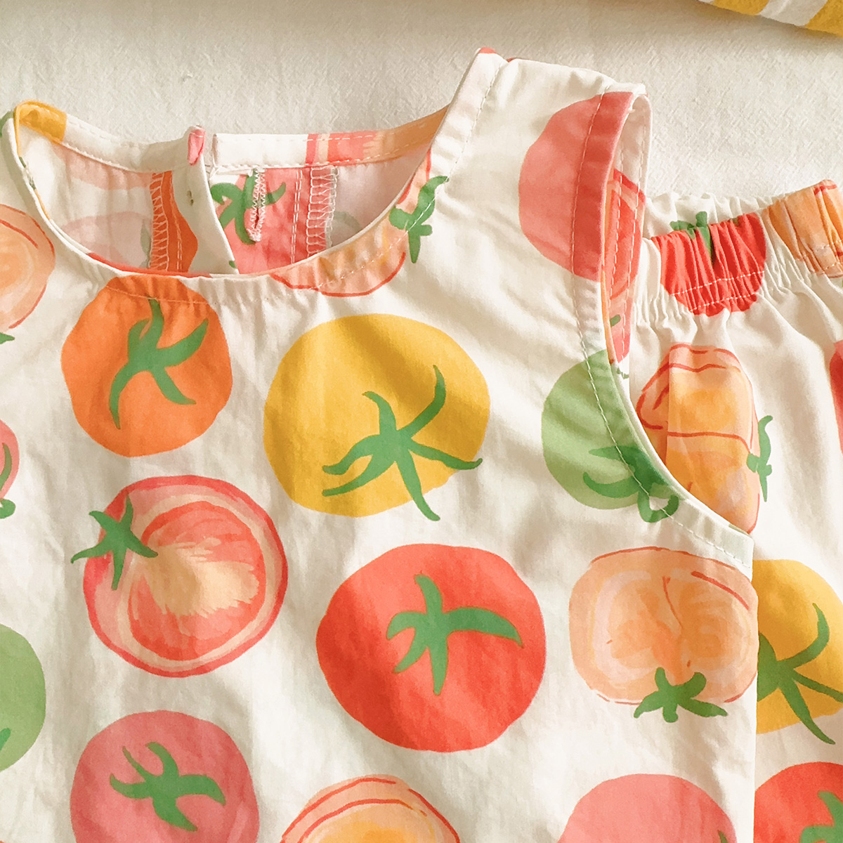 Baby Toddler 2-Piece Colorful Tomatoes Set