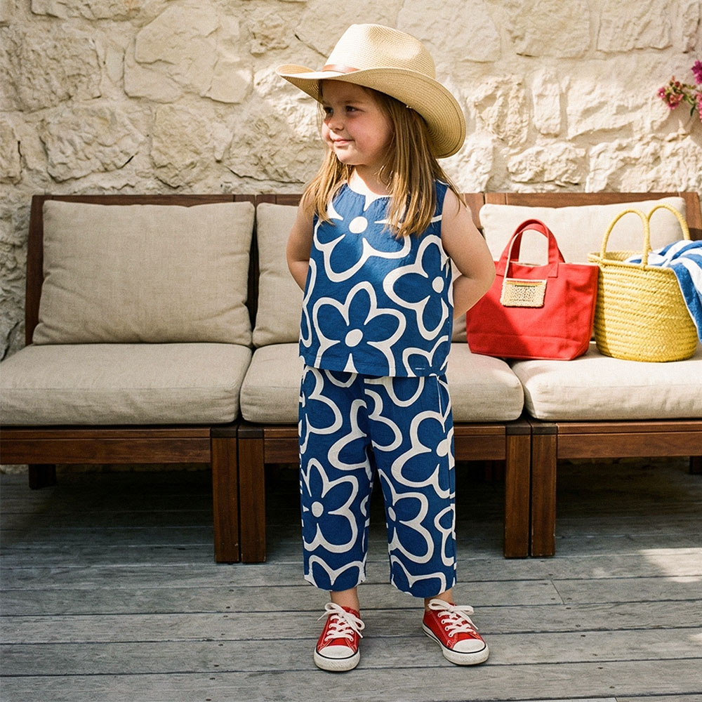 Baby 2 Piece Flowers Pants Sets