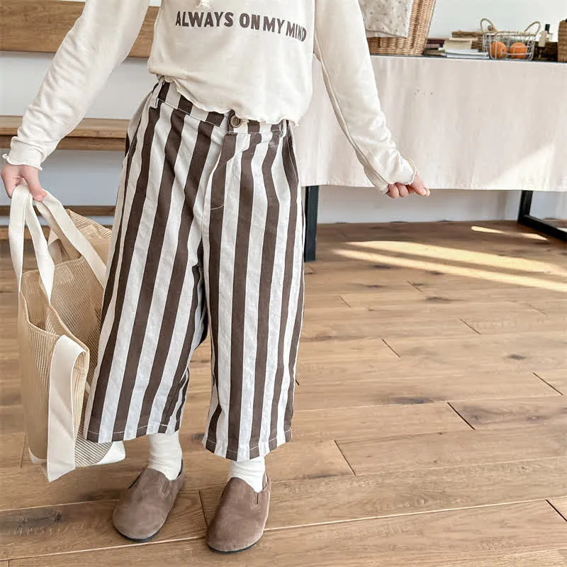 Toddler Vertical Striped Loose Pants