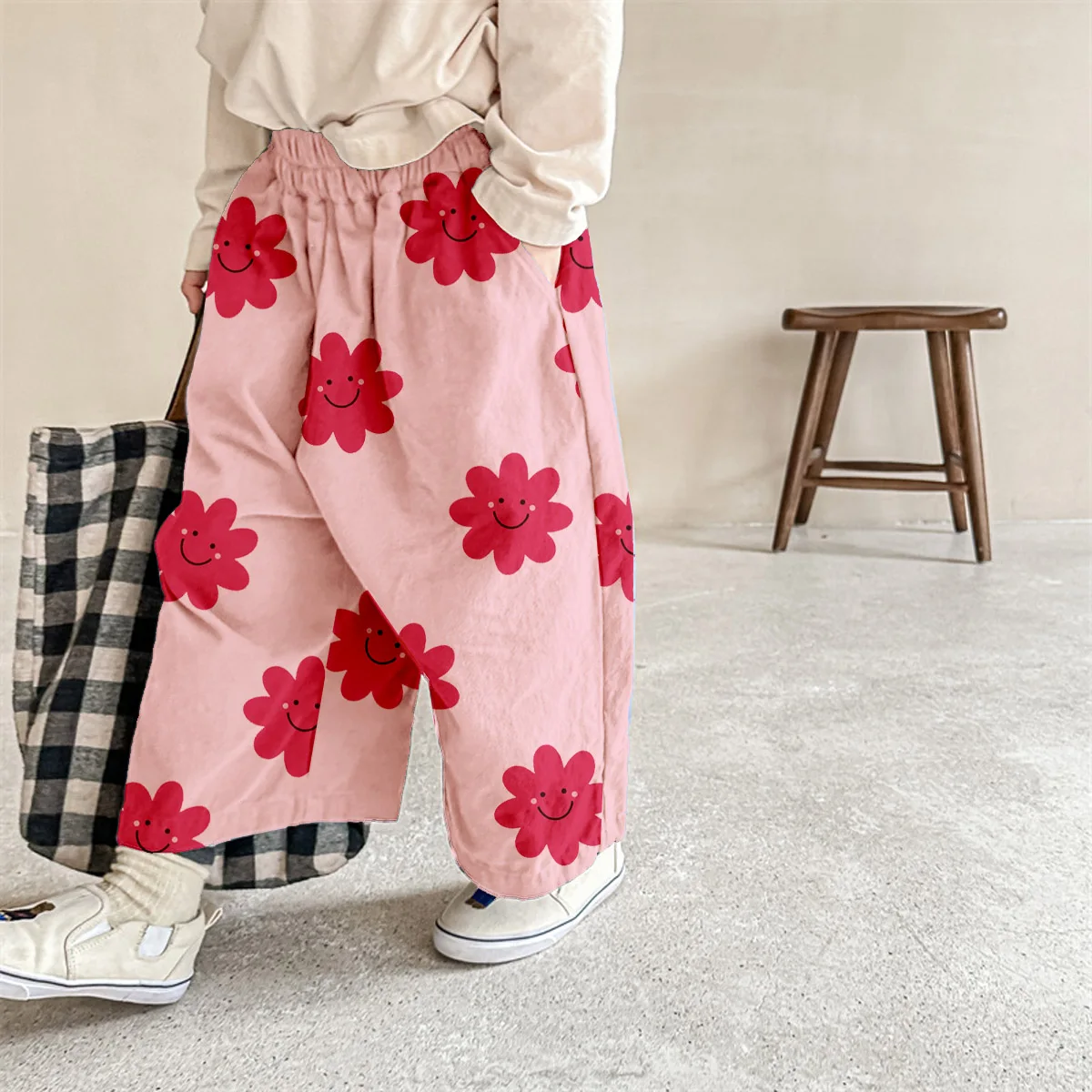 Baby & Kids Flower Smiley Face Pants