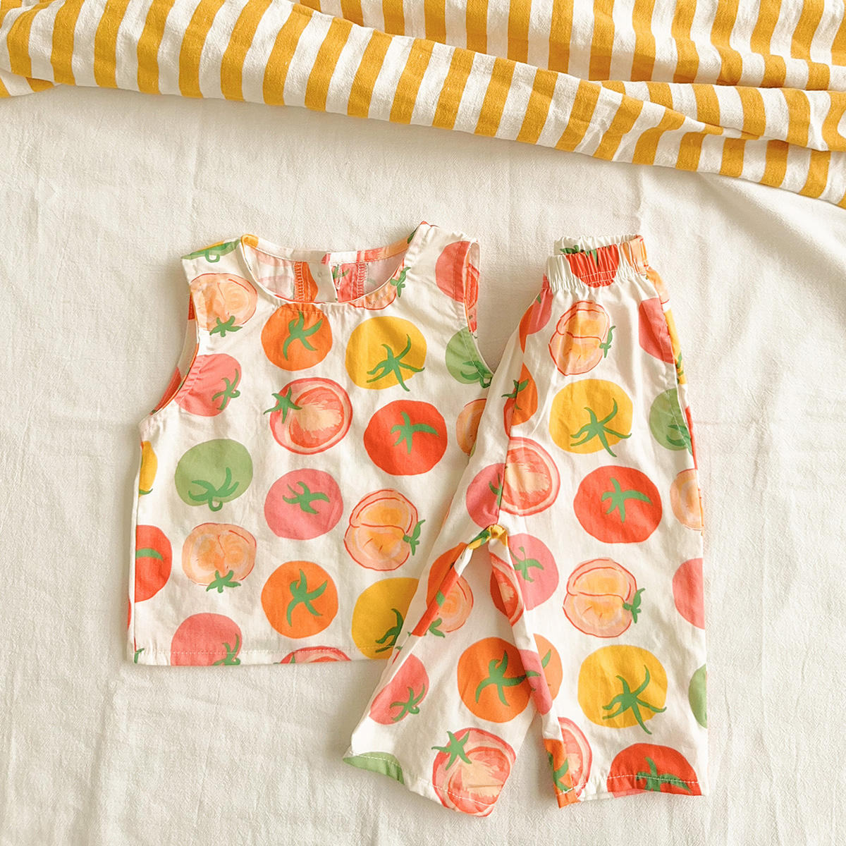 Baby Toddler 2-Piece Colorful Tomatoes Set