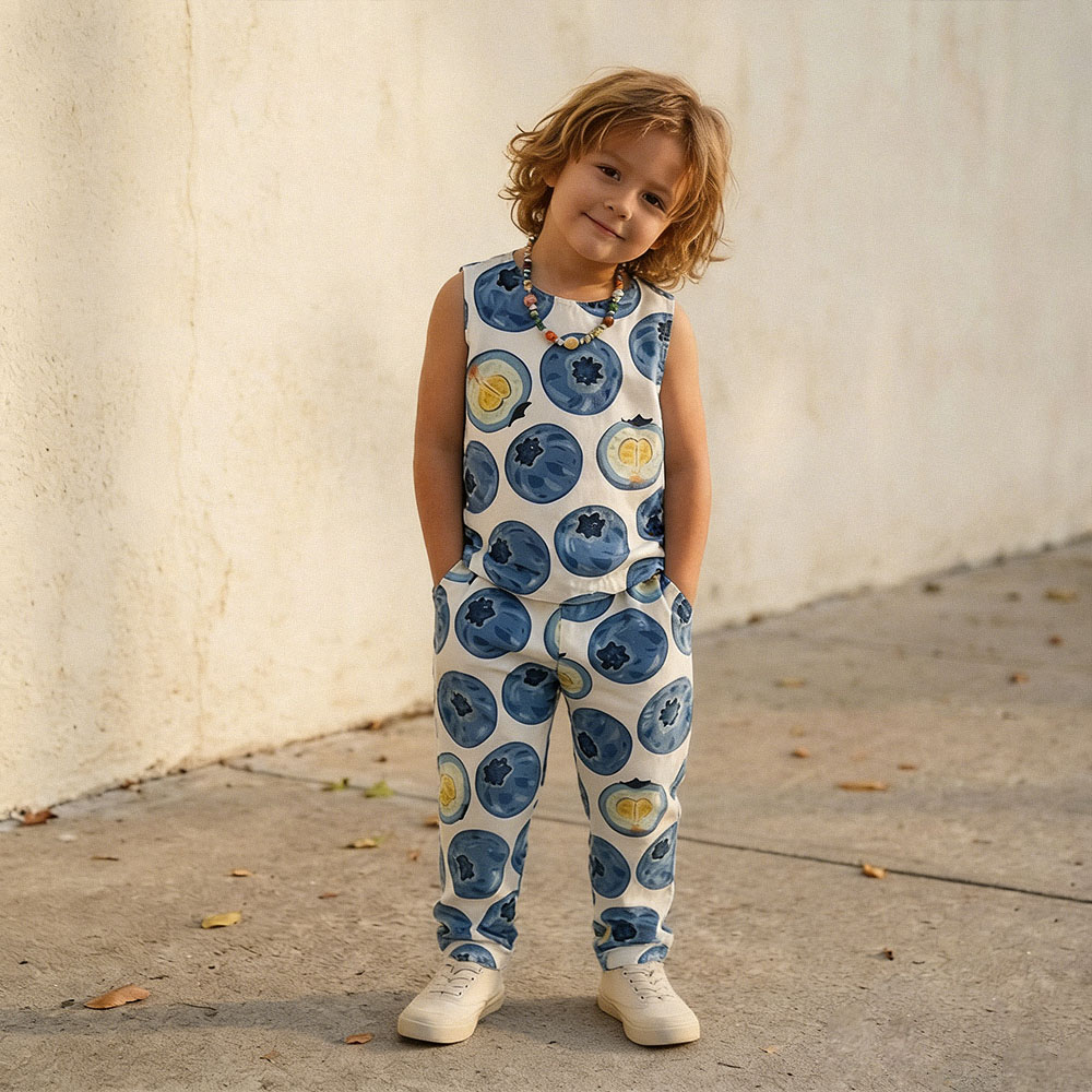 Baby Toddler Blueberry 2-Piece Set