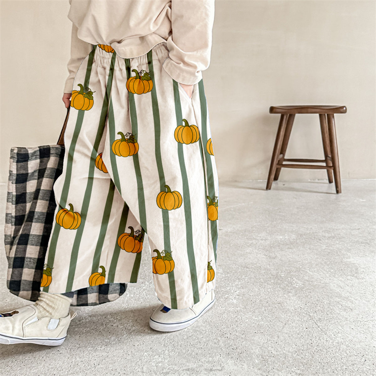 Baby & Kids Pumpkin Stripe Pants