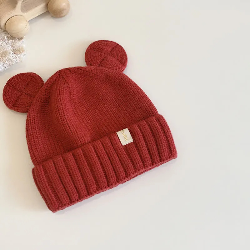 Baby Bear Ears Knitted Beanie